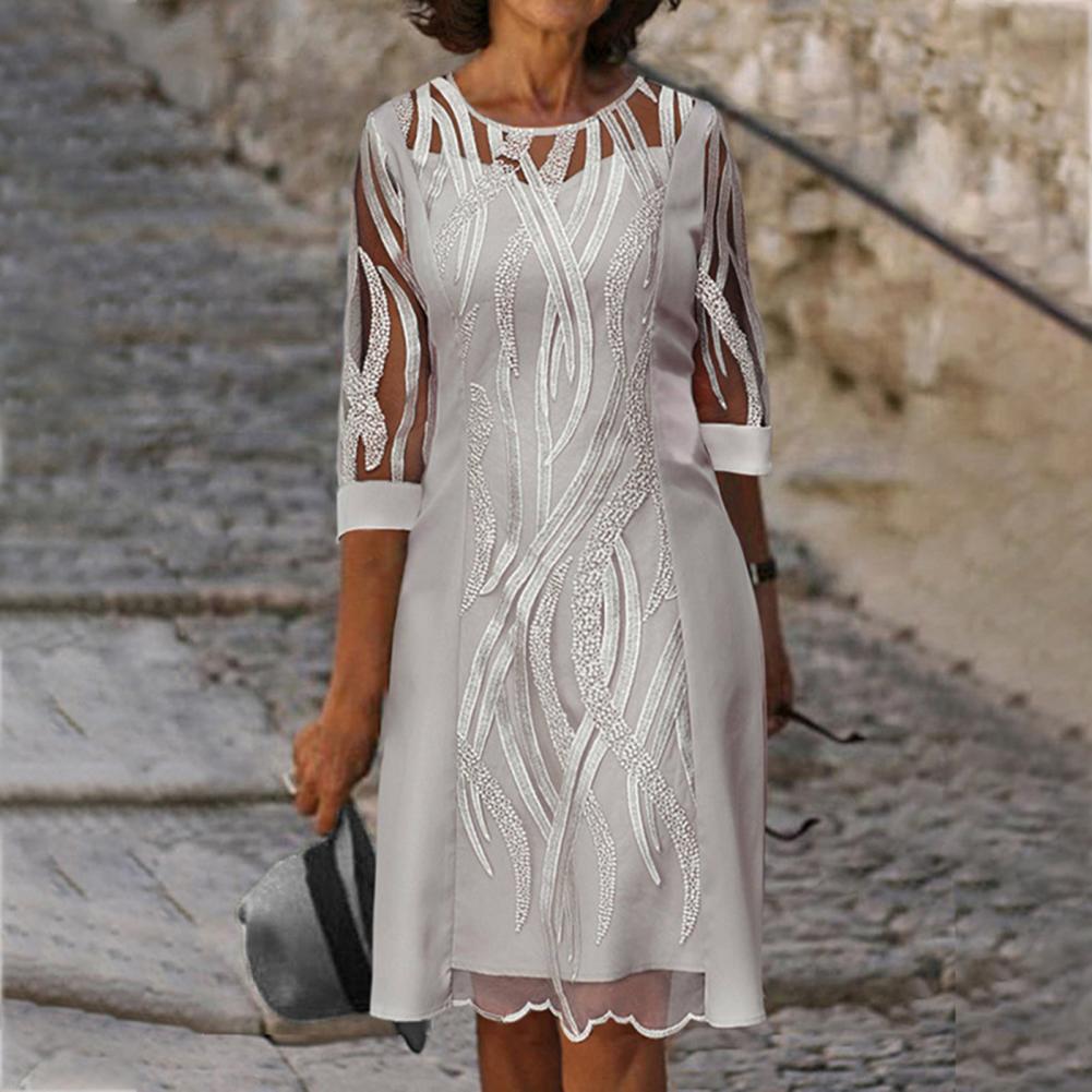 Hot!New Summer Elegant Casual Women's Dresses For Women 2022 See-through Mesh Patchwork Quick Dry Women Dress Mini for Dating